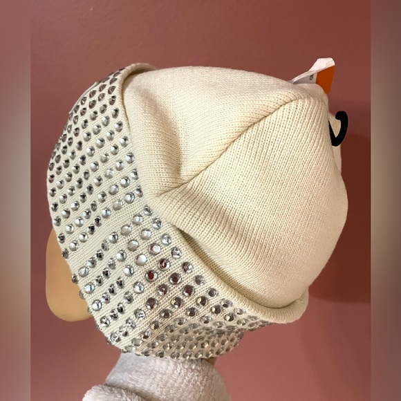 Kurt Geiger White (Bone)Beanie with Silver Embellishments.
NWOT main image 11